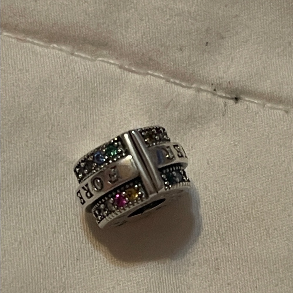 Pandora Forever 925 Sterling Silver Ring with Multi-Color Stones - Picture 8 of 12